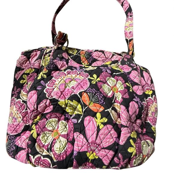 Vera Bradley retired pattern Purple Punch Shoulder Bucket bag. - Picture 8 of 8